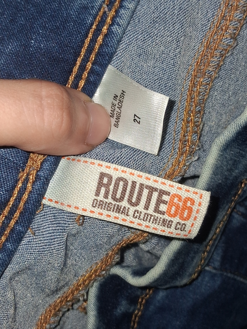Route 66 Men’s Blue Denim Jeans - Classic Dark Blue